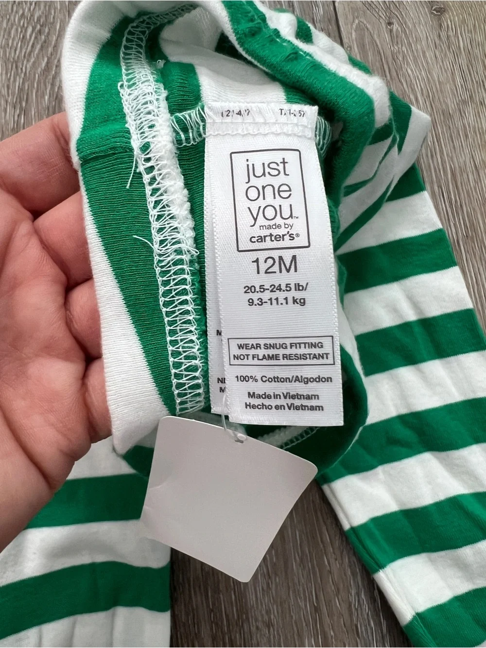 Just One You by Carter’s Christmas rain dear pajamas NWT